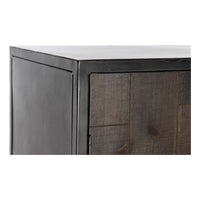 Cupboard DKD Home Decor Black Metal (100 x 42 x 160 cm)