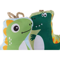 Door stop DKD Home Decor Polyester Dinosaur (2 pcs)