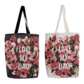 Multi-use Bag DKD Home Decor Floral Polyester Cotton (2 pcs) (43 x 15 x 66 cm)