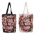 Multi-use Bag DKD Home Decor Floral Polyester Cotton (2 pcs) (43 x 15 x 66 cm)