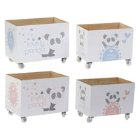 Decorative box Children's Blue Pink MDF Wood (2 pcs) (33 x 27 x 22 cm) (39 x 26 x 31 cm)