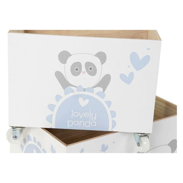 Decorative box Children's Blue Pink MDF Wood (2 pcs) (33 x 27 x 22 cm) (39 x 26 x 31 cm)