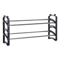 Shoe Rack DKD Home Decor Black Steel polypropylene (62 x 18 x 33 cm)