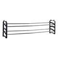 Shoe Rack DKD Home Decor Black Steel polypropylene (62 x 18 x 33 cm)