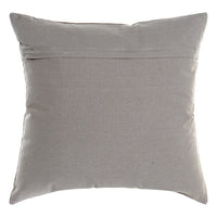 Cushion DKD Home Decor Grey Velvet Polyester Pink (45 x 45 cm)