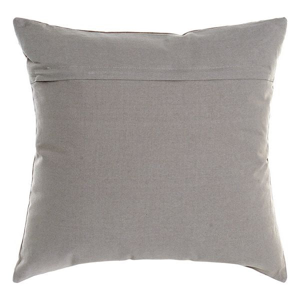 Cushion DKD Home Decor Grey Velvet Polyester Pink (45 x 45 cm)