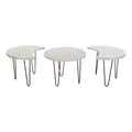 Side Table DKD Home Decor Metal Mango wood (3 pcs)