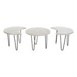 Side Table DKD Home Decor Metal Mango wood (3 pcs)