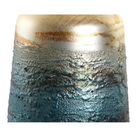 Vase DKD Home Decor Blue Aluminium Crystal (20 x 20 x 49 cm)