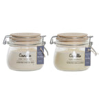 Candle DKD Home Decor Vanilla (2 pcs) (12 x 12 x 1 cm)