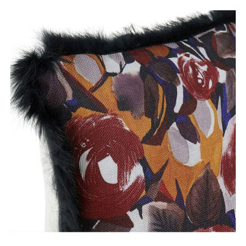 Cushion DKD Home Decor Polyester Black Multicolour (2 pcs) (40 x 40 cm)