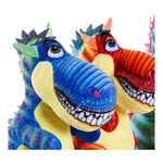 Fluffy toy DKD Home Decor Polyester Dinosaur (3 pcs) (13 x 16 x 20 cm)