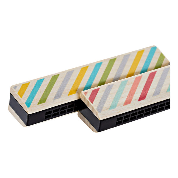 Wooden Game DKD Home Decor Stripes (Wood) (ABS) (2 pcs)