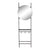 Towel Rail DKD Home Decor Metal Mirror (60 x 15 x 180 cm)