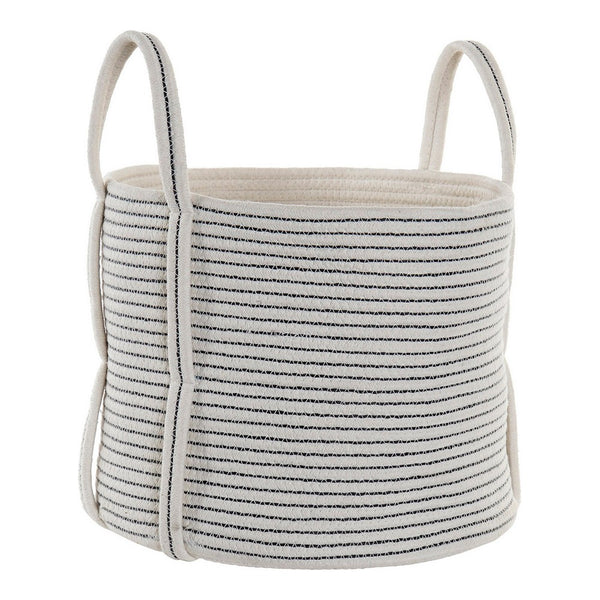 Basket DKD Home Decor Cotton (35 x 35 x 28 cm)