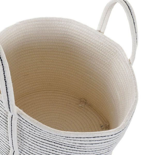 Basket DKD Home Decor Cotton (35 x 35 x 28 cm)