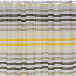 Shower Curtain DKD Home Decor Yellow Green PE (Polyethylene) EVA (180 x 180 x 200 cm)