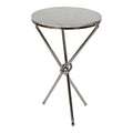 Side Table DKD Home Decor Stone Steel (36 x 36 x 56.3 cm)