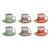 Piece Coffee Cup Set DKD Home Decor Metal Stoneware (6 pcs)