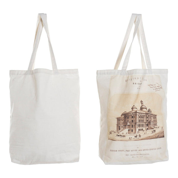 Multi-use Bag DKD Home Decor Houses Beige (2 pcs) (43 x 15 x 65 cm)