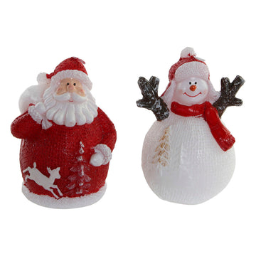 Candle DKD Home Decor Christmas Father Christmas (2 pcs) (8 x 7.5 x 10.5 cm)