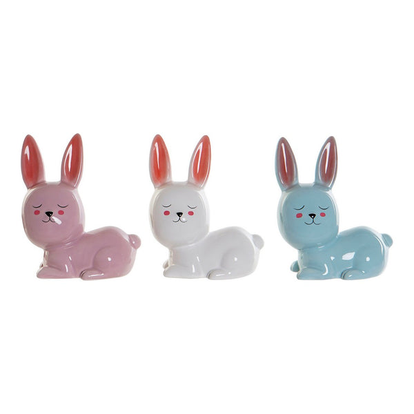 Money box DKD Home Decor Rabbit Dolomite (3 pcs)