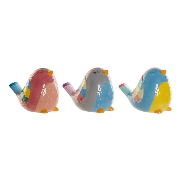 Money box DKD Home Decor Dolomite Bird (3 pcs)