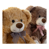 Fluffy toy DKD Home Decor Brown Polyester Camel Bear (2 pcs) (26 x 24 x 32 cm)