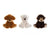 Fluffy toy DKD Home Decor animals Polyester (3 pcs) (26 x 24 x 32 cm)