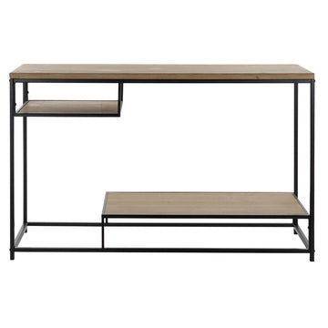 Console DKD Home Decor Black Wood Iron (120 x 35 x 78 cm)