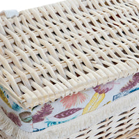 Basket set DKD Home Decor Polyester wicker Bali (2 pcs)