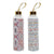 Water bottle DKD Home Decor Multicolour Mosaic Borosilicate Glass (2 pcs)