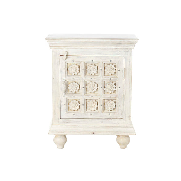 Side table DKD Home Decor White Wood (54.5 x 35 x 68 cm)