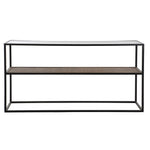 Console DKD Home Decor Crystal Black Metal MDF Wood (120 x 40 x 60 cm)