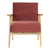 Armchair DKD Home Decor Red Polyester MDF Wood (61 x 63 x 77 cm)