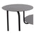 Side table DKD Home Decor Black Metal (57 x 35 x 60 cm)