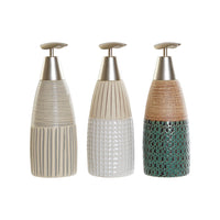 Soap Dispenser DKD Home Decor Green Beige Grey ABS Stoneware (3 pcs) (9 x 7 x 20.5 cm)