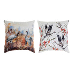 Cushion DKD Home Decor Birds Polyester (2 pcs) (45 x 10 x 45 cm)