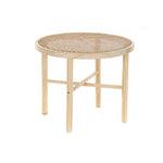 Side table DKD Home Decor Rattan Pinewood (50 x 50 x 40 cm)