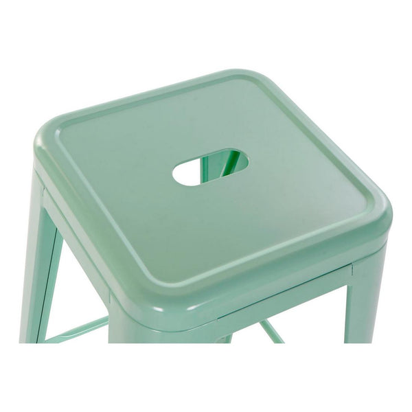 Stool DKD Home Decor Turquoise Metal (43 x 43 x 76 cm)