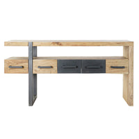 Console DKD Home Decor Metal Acacia (145 x 43 x 75 cm)