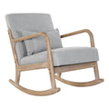 Armchair DKD Home Decor Grey Linen Rubber wood (66 x 88 x 78 cm)