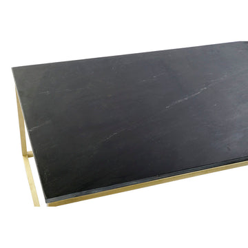 Side table DKD Home Decor Black Golden Marble Iron (100 x 61 x 43 cm)