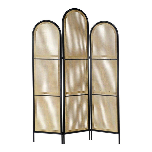 Folding screen DKD Home Decor Wood Rattan (120 x 2 x 180 cm)