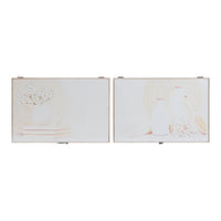 Key cupboard DKD Home Decor Beige MDF Wood (2 pcs) (46 x 6 x 32 cm)