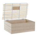 Decorative box DKD Home Decor Home Rattan MDF Wood (25 x 15 x 9 cm)