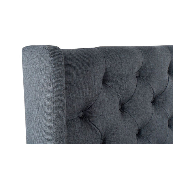 Headboard DKD Home Decor Blue Polyester MDF Wood (198 x 20 x 170 cm)