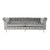 Sofa DKD Home Decor Polyester Metal Light Grey (230 x 90 x 91 cm)