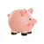 Money box DKD Home Decor Brown Pink Stoneware MDF Wood Pig