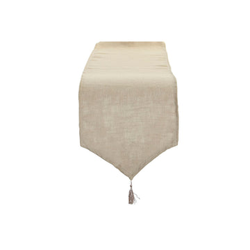 Table Runner DKD Home Decor Beige Polyester (35 x 135 x 1 cm)